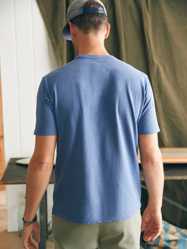 Sunwashed Pocket Tee - Blue Horizon