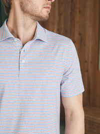 Movement Short Sleeve Polo - Horizon Line Stripe