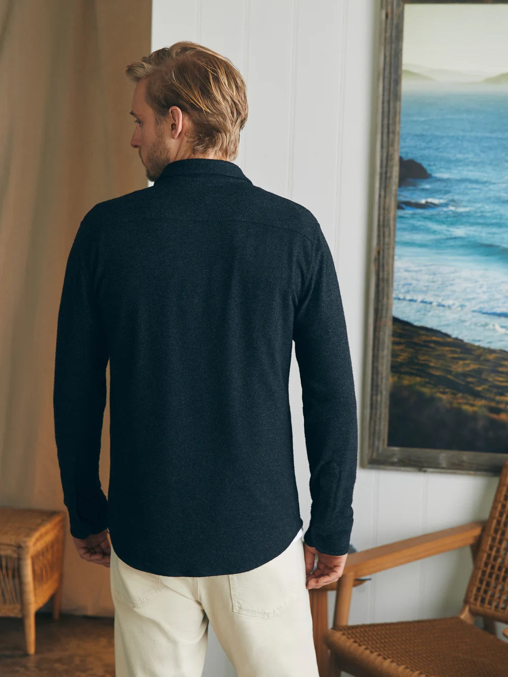 Legend Sweater Shirt- Heathered Black Twill