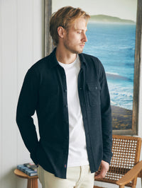 Legend Sweater Shirt- Heathered Black Twill