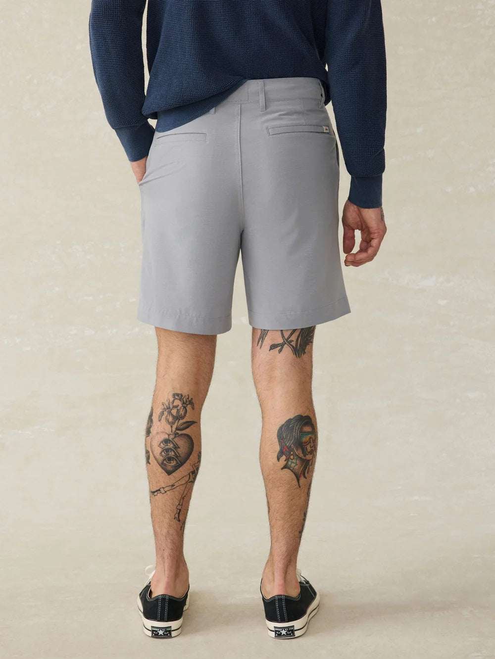 All Day Short 7in- Ice Grey