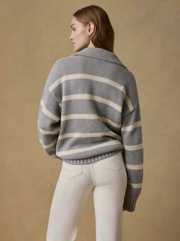 Sunwashed Cotton Polo Sweater