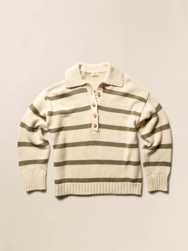 Sunwashed Cotton Polo Sweater