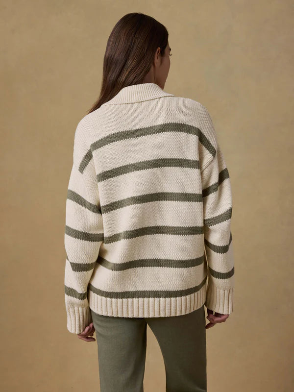 Sunwashed Cotton Polo Sweater