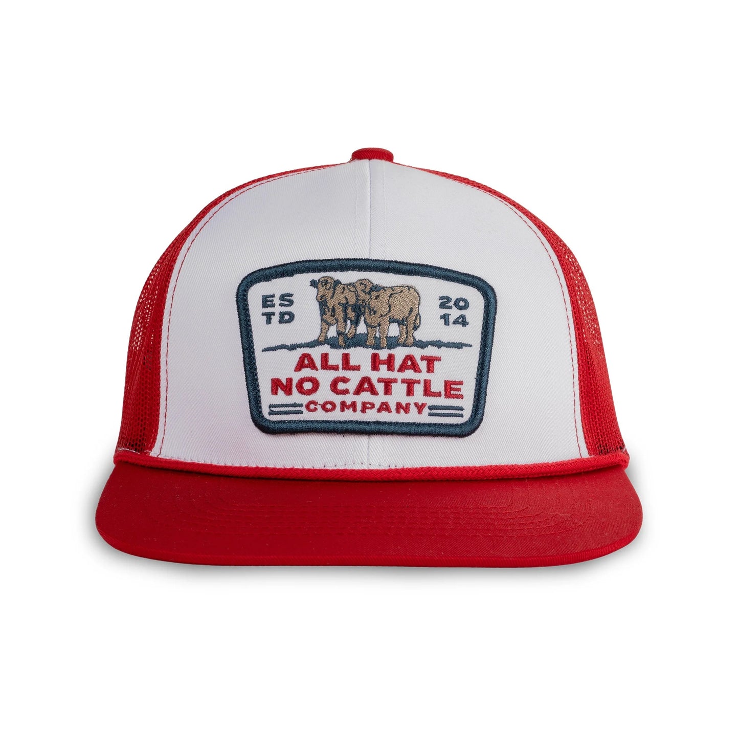 All Hat No Cattle Hat- White/Red