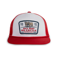 All Hat No Cattle Hat- White/Red