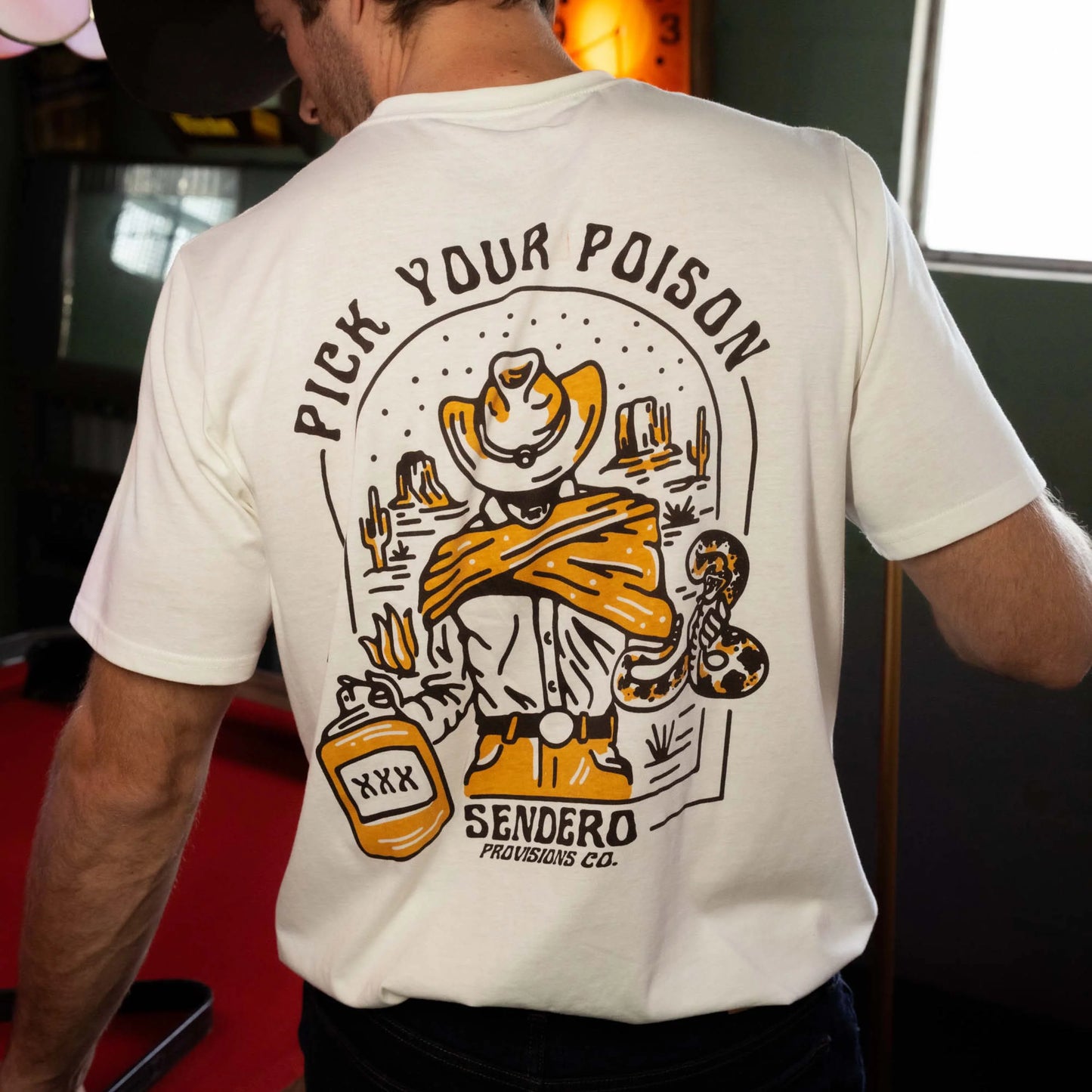 Pick Your Poison T-Shirt- Vintage White