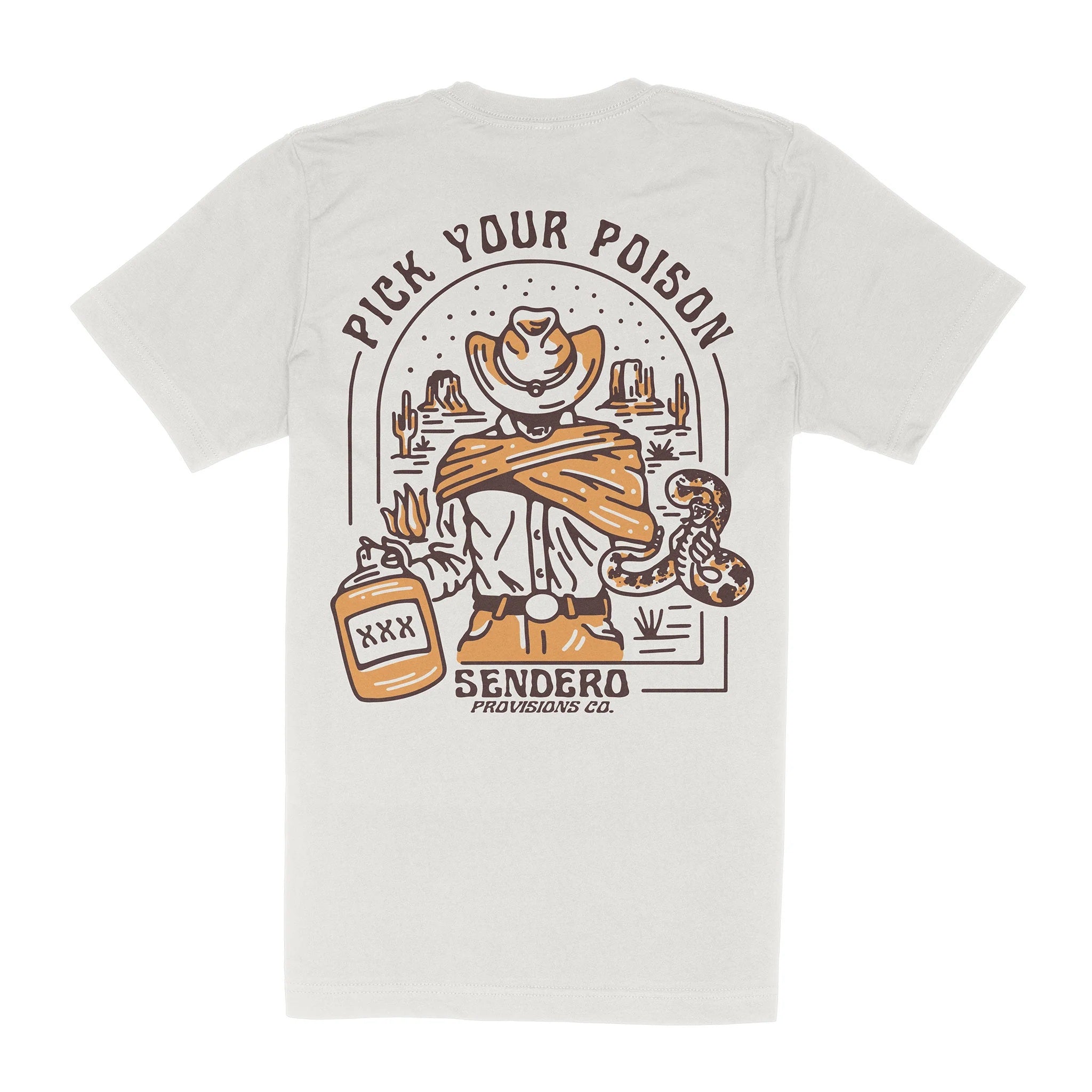 Pick Your Poison T-Shirt- Vintage White