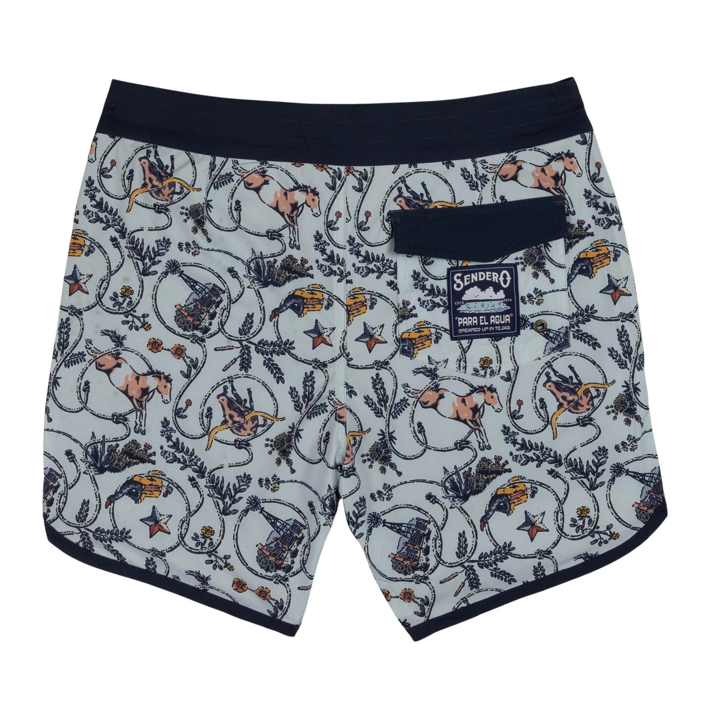 Point Bar Boardshort- High Lonesome/Light Blue