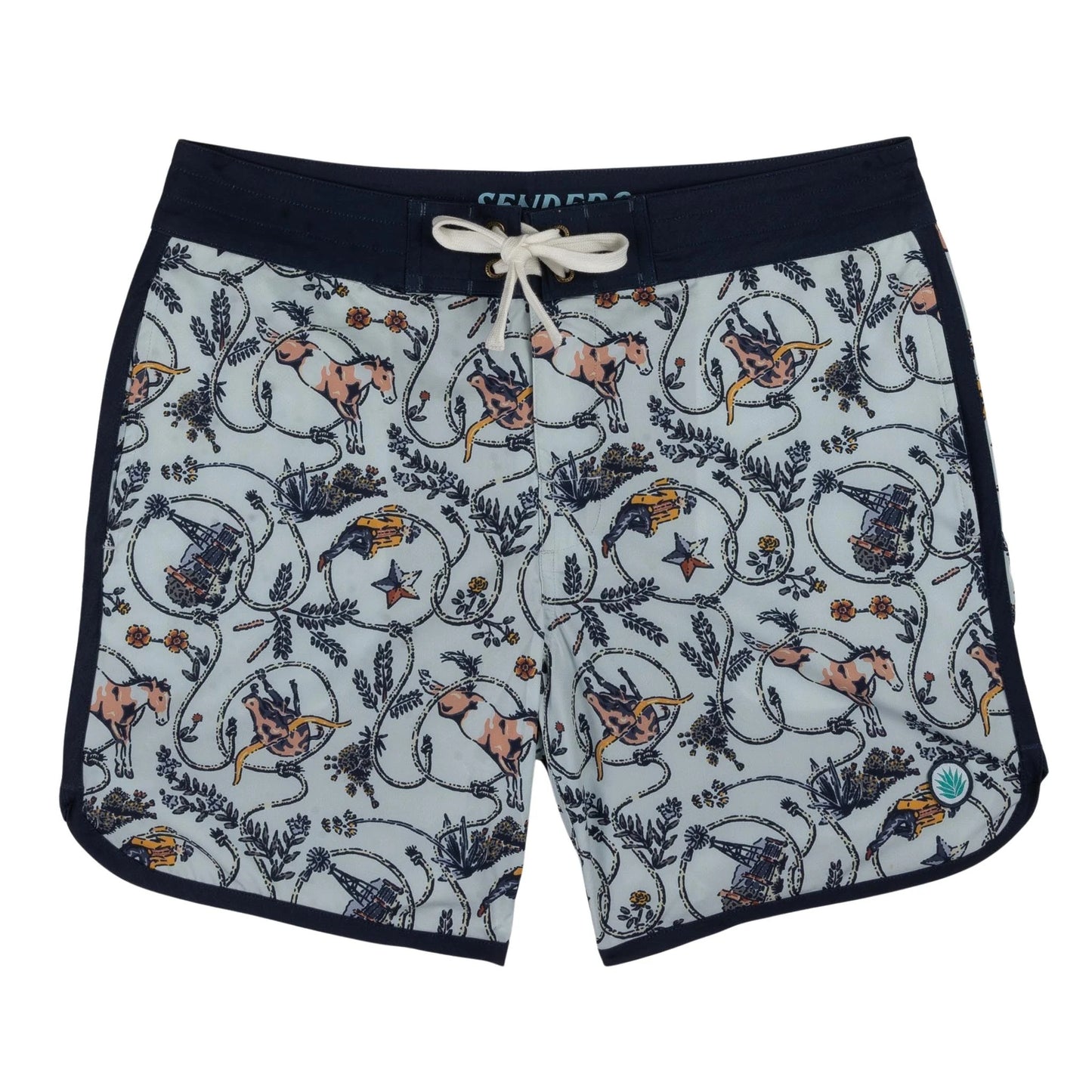 Point Bar Boardshort- High Lonesome/Light Blue
