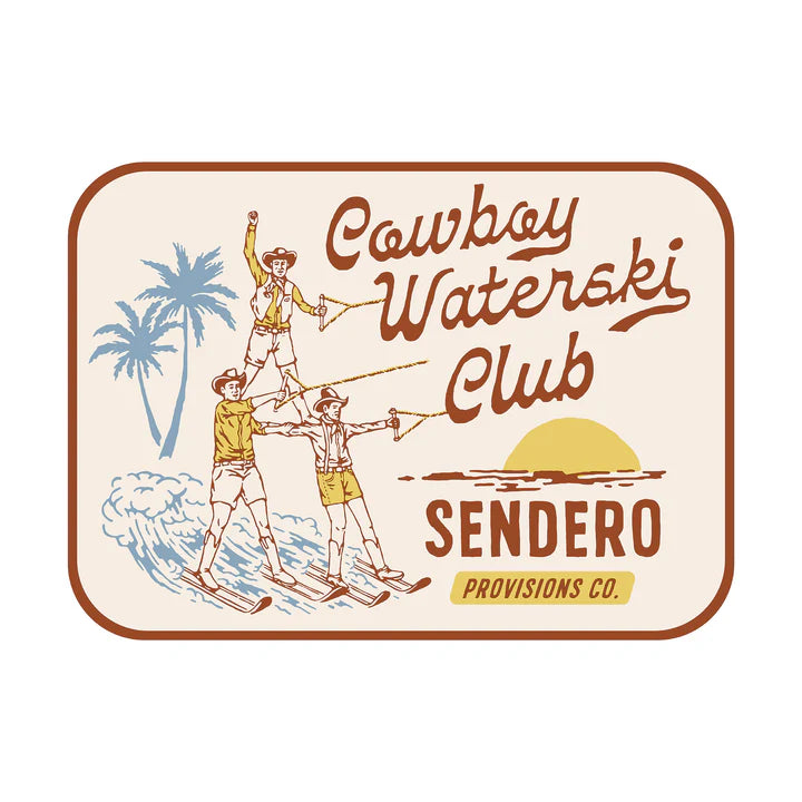 Cowboy Waterski Club Sticker