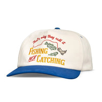 Not Catching Hat- White/Blue