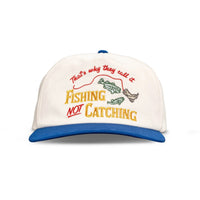Not Catching Hat- White/Blue