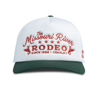 Missouri River Rodeo Hat- White/Green