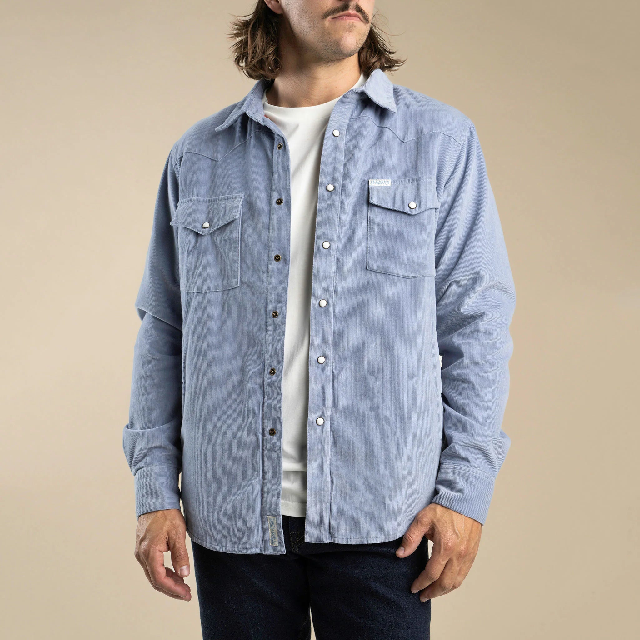 Desperado Shacket- Powder Blue