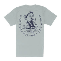 No Luck T-Shirt - Big Sky Blue