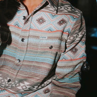 Boquillas Long Sleeve Shirt- Green/Clay