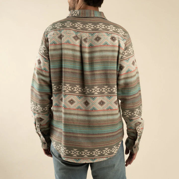 Boquillas Long Sleeve Shirt- Green/Clay