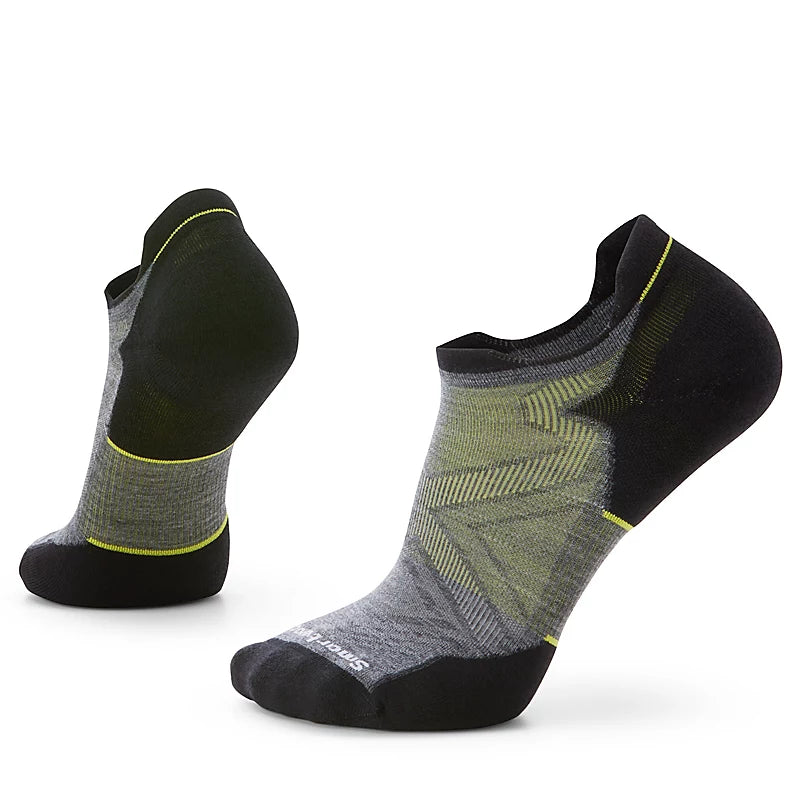 Run Targeted Cushion Low Ankle Sock- Medium Gray