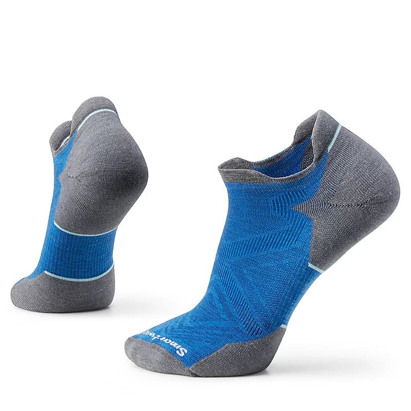 Run Targeted Cushion Low Ankle Sock- Laguna Blue