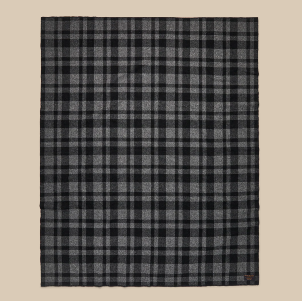 Mackinaw Blanket- Charcoal/Black