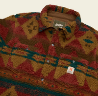 Allegheny Fleece Overshirt- Mitla Motifs/Brick