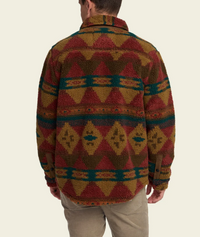 Allegheny Fleece Overshirt- Mitla Motifs/Brick