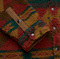 Allegheny Fleece Overshirt- Mitla Motifs/Brick