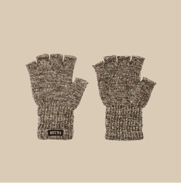 Fingerless Knit Gloves- Root Heather
