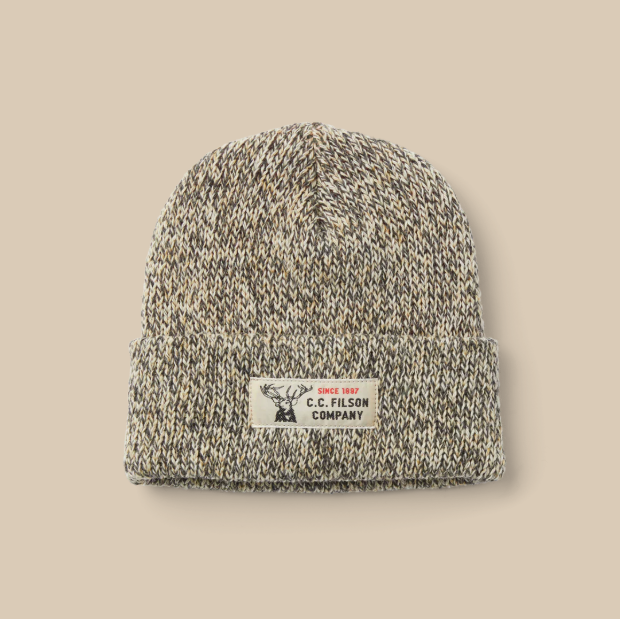 Lined Ragg Wool Beanie- Charcoal Heather
