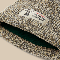 Lined Ragg Wool Beanie- Charcoal Heather