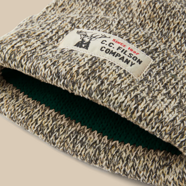 Lined Ragg Wool Beanie- Charcoal Heather