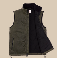 Tin Cloth Primaloft Vest- Otter Green