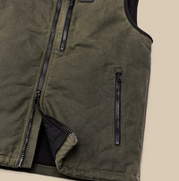 Tin Cloth Primaloft Vest- Otter Green