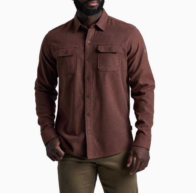 Descendr Flannel Shirt- Rustic Brick – Lone Star Dry Goods