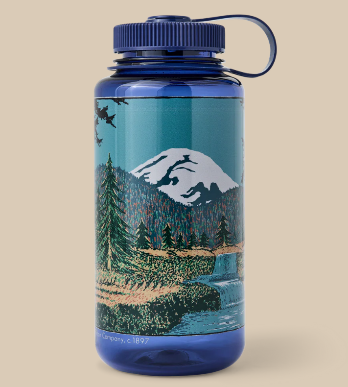 Nalgene 32oz Water Bottle- Denim/Mountain