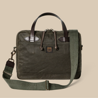Tin Cloth Compact Briefcase - Otter Green