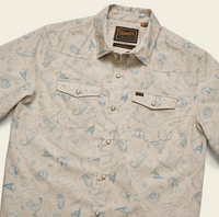 H Bar B Snapshirt- Sea Rodeo/Sand