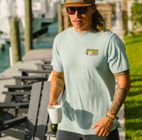 El Monito Surfs T-Shirt- Riviera Blue