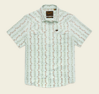 H Bar B Snapshirt- Hibiscus/Mint