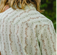 H Bar B Snapshirt- Hibiscus/Mint
