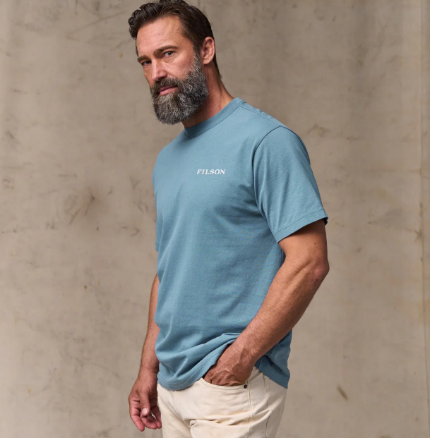 Scenic Graphic T-Shirt- Bluefin
