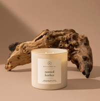 Tanned Leather Candle 14oz