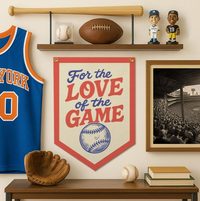 For the Love of the Game Camp Flag- Red