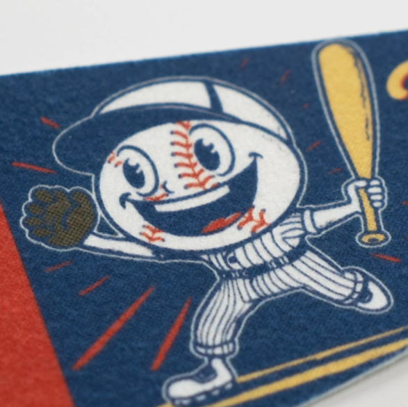 Take Me Out To the Ballgame Pennant- Blue