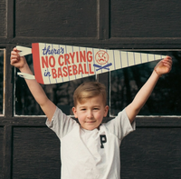 There's No Crying in Baseball Pennant
