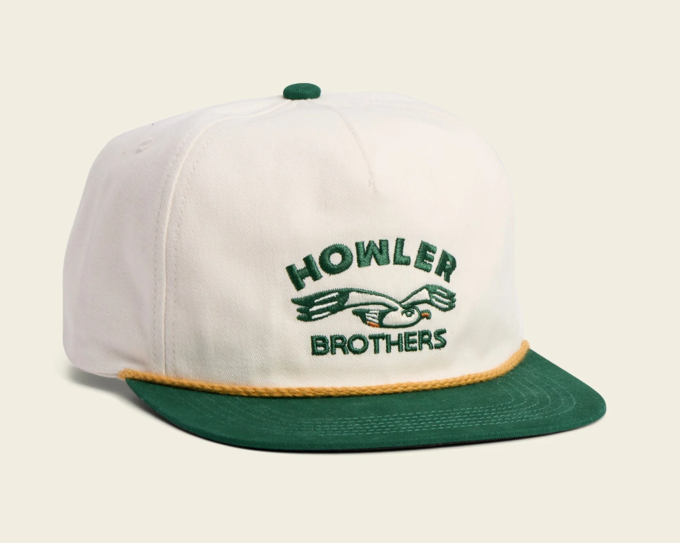 Seagull Snapback Hat- White/Green