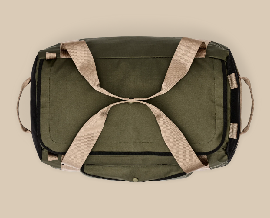 All Weather 50L Duffle- Olive/Black/Covert