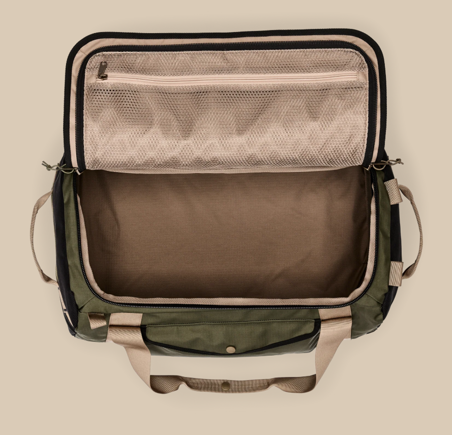 All Weather 50L Duffle- Olive/Black/Covert