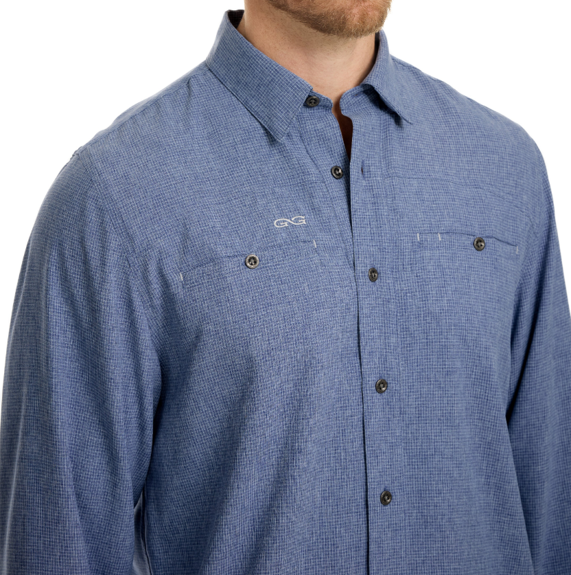 Maverick Shirt Long Sleeve - Indigo